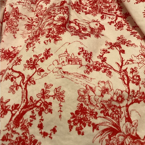 Janie and Jack Red Toile Print Dress - Picture 9 of 16